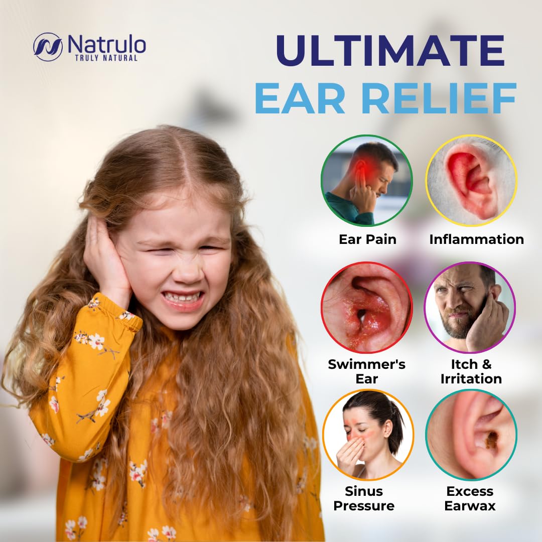 Application des gouttes Erbaid Natrulo sur l oreille de l enfant