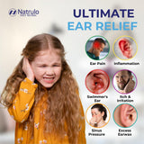 Application des gouttes Erbaid Natrulo sur l oreille de l enfant