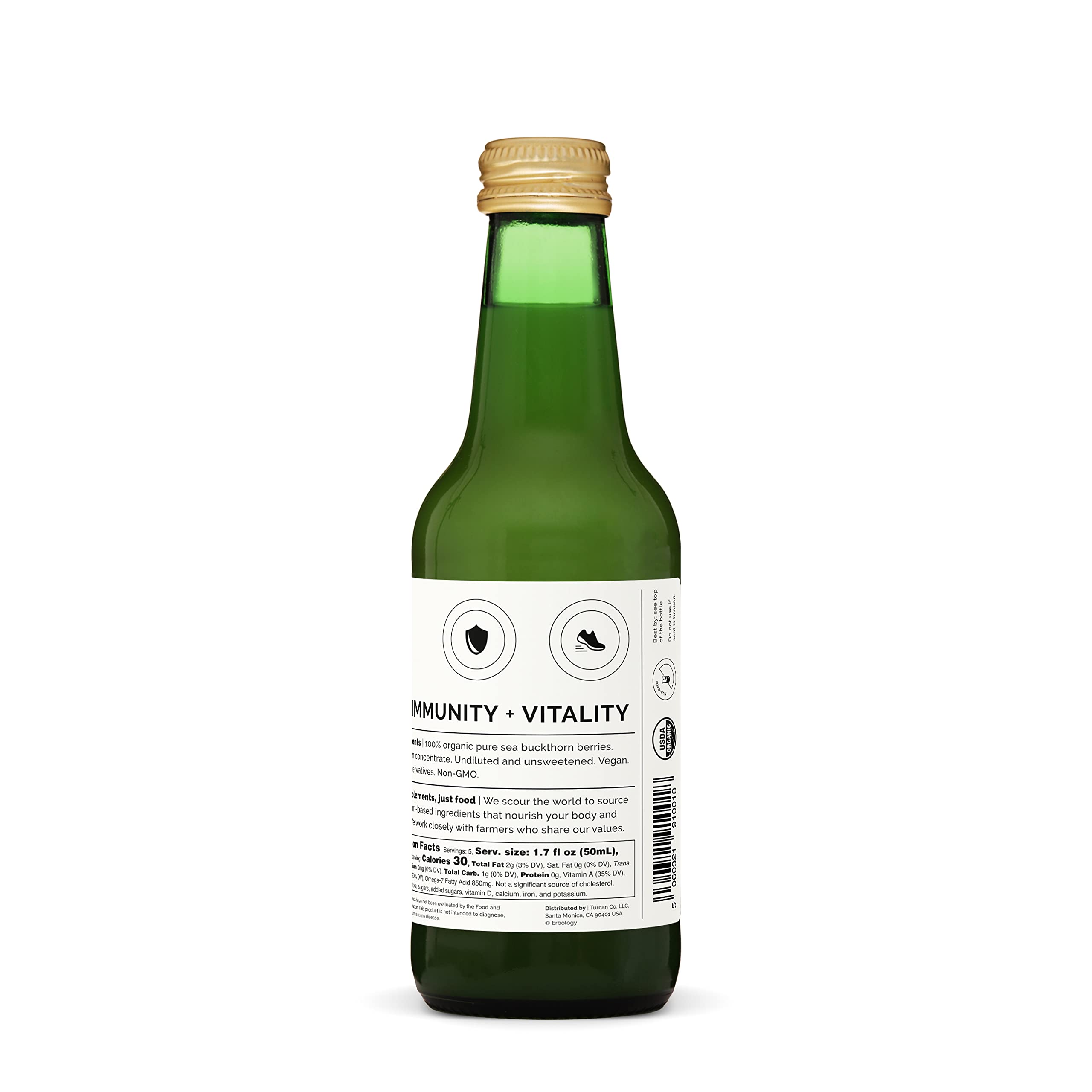 Erbology argousier pur – couleur orange vive, goût naturel.