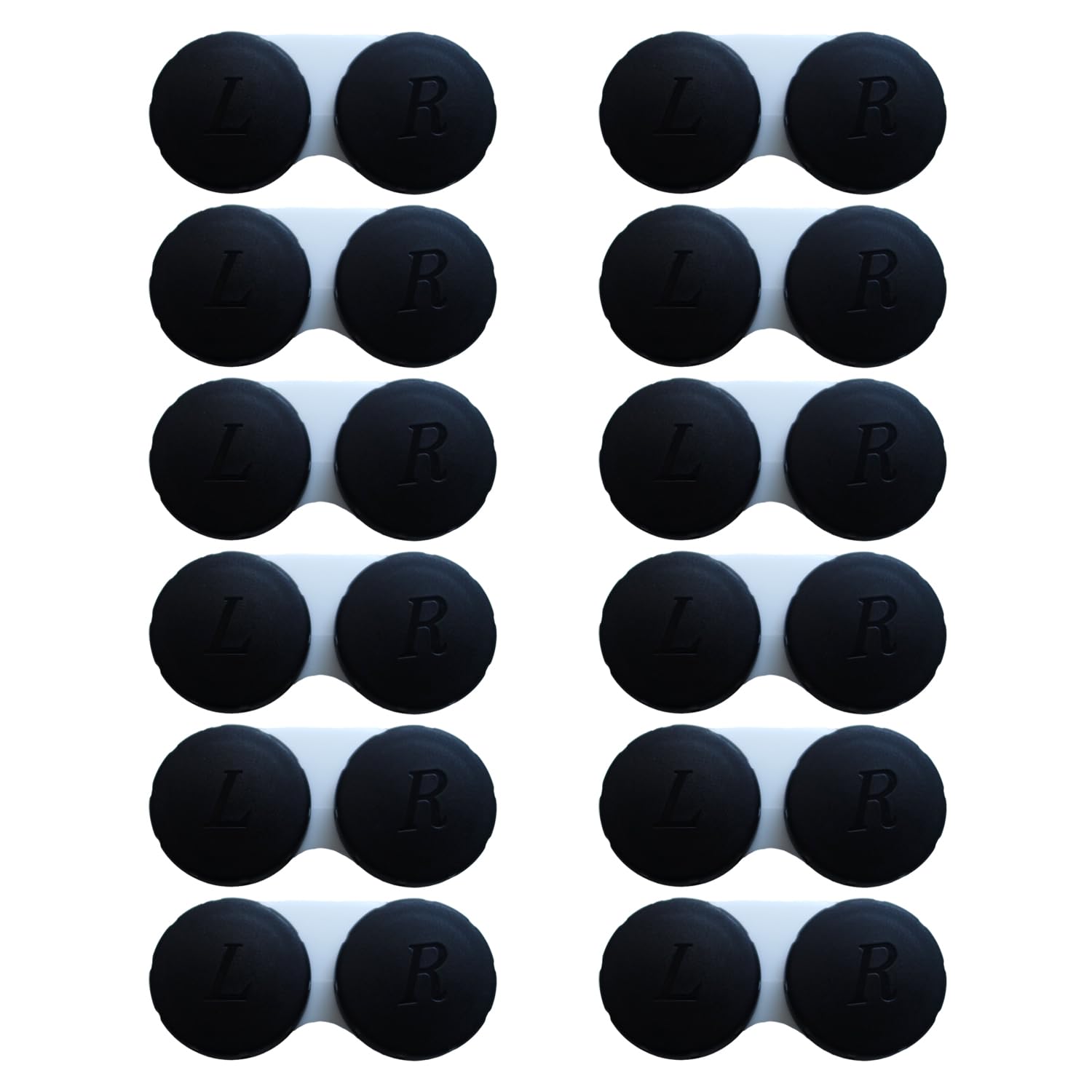 Boîtier Erewa pour lentilles noir, rangement sûr et pratique.