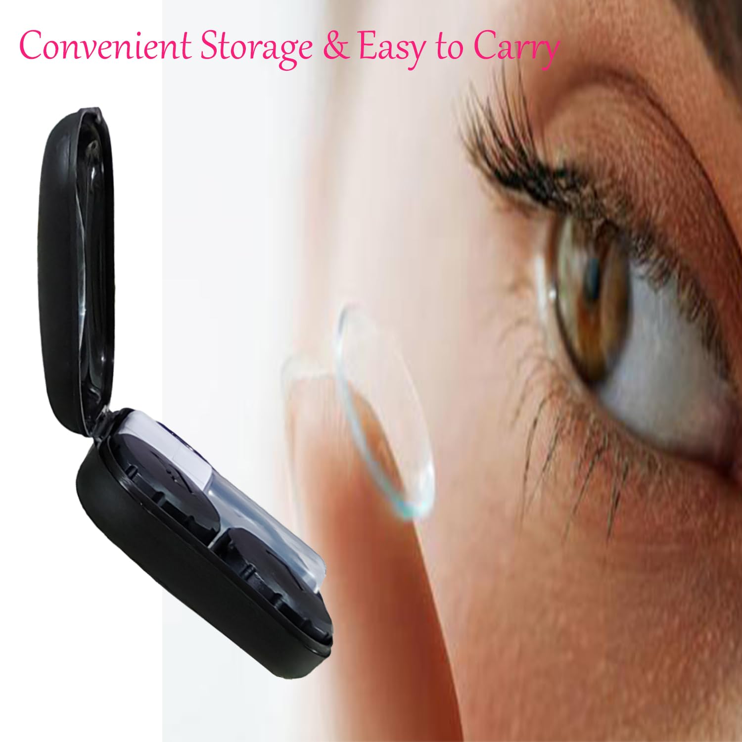 erewa étui compact voyage garde vos lentilles prêtes toute la journée