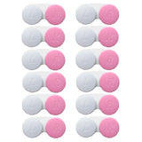 Érewa étui lentilles 12 packs blanc et rose, rangement pratique.