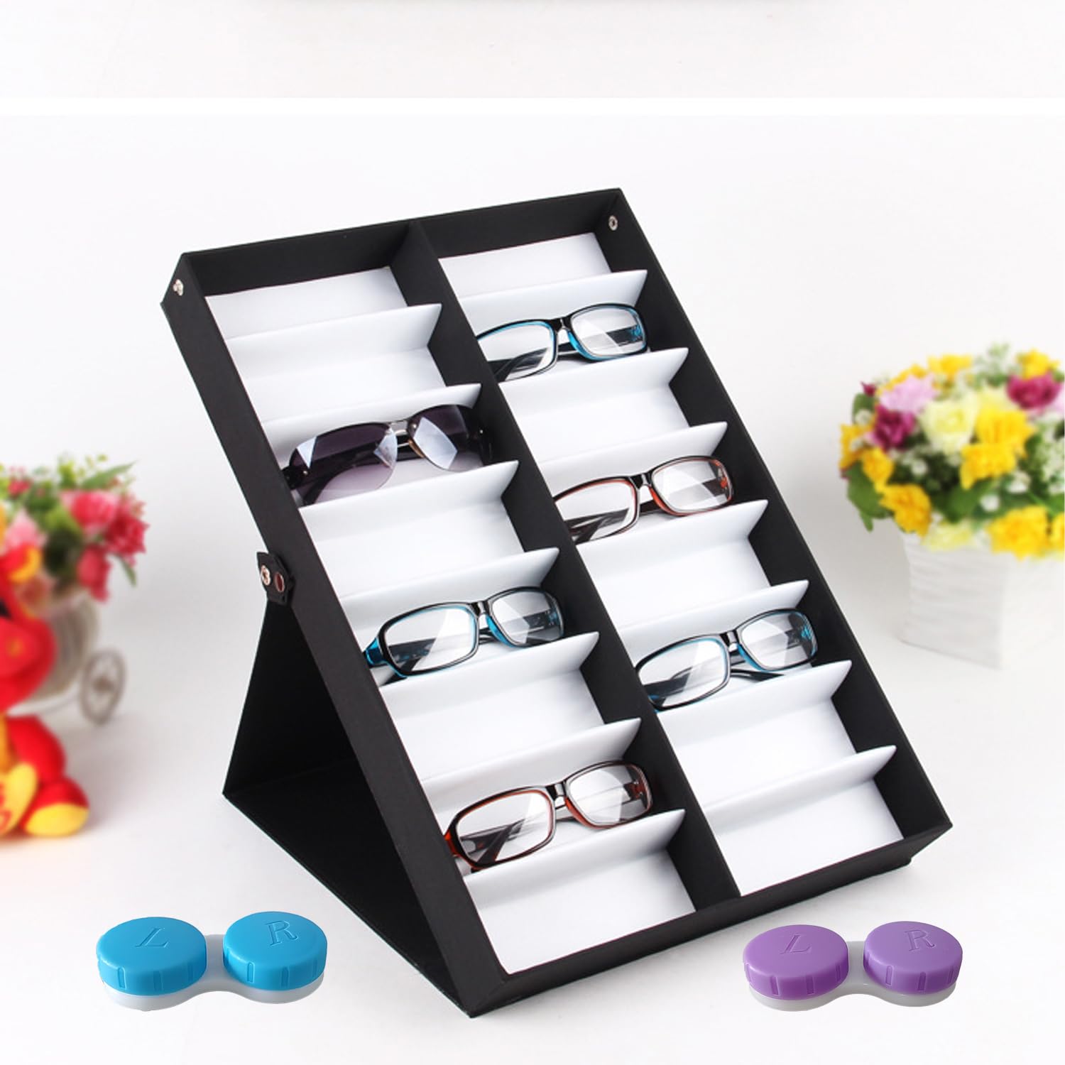 Erewa étui-lentilles lot de 12 pièces pour rotation mensuelle.