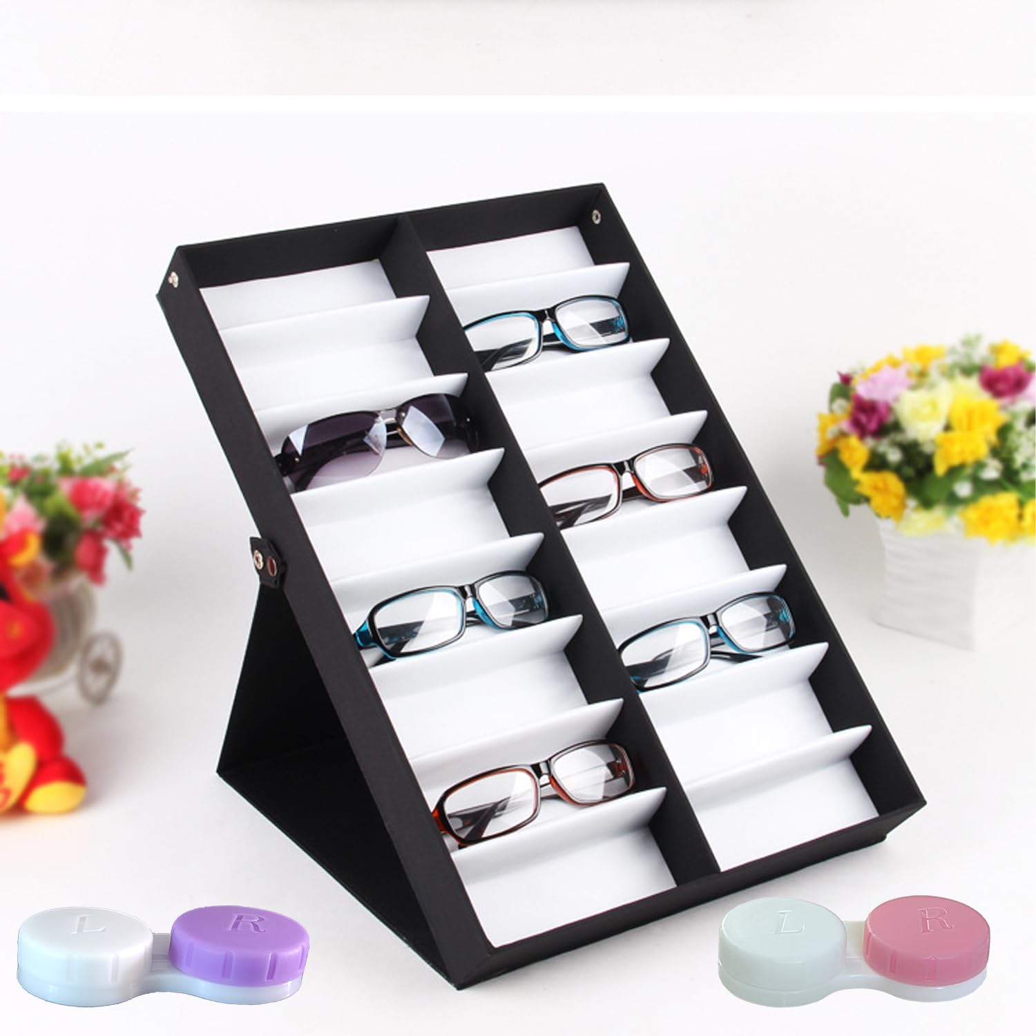Érewa étui lentilles plastique durable et facile à nettoyer.
