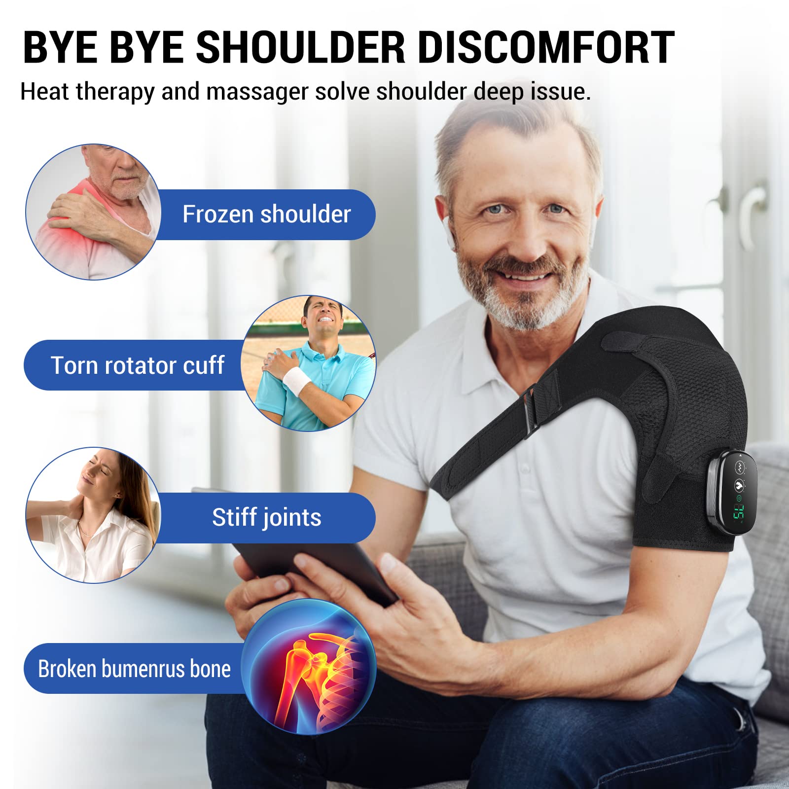 ERHIVORA épaule sans fil avec batterie 5000 mAh pour une utilisation nomade.