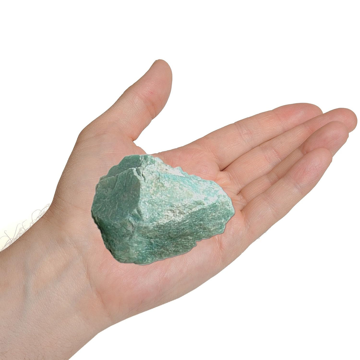 Erliway amazonite brute 2-3 pouces, pierre calme pour méditation