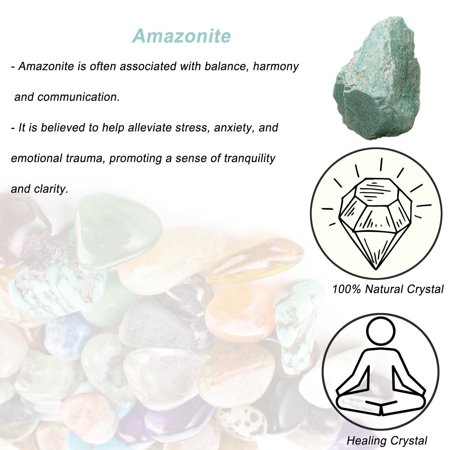 Erliway amazonite brute pour bijoux faits main et projets artisanaux