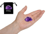 Erliway Améthyste profonde brute, présentation décorative, apporte nature et éclat chez vous.