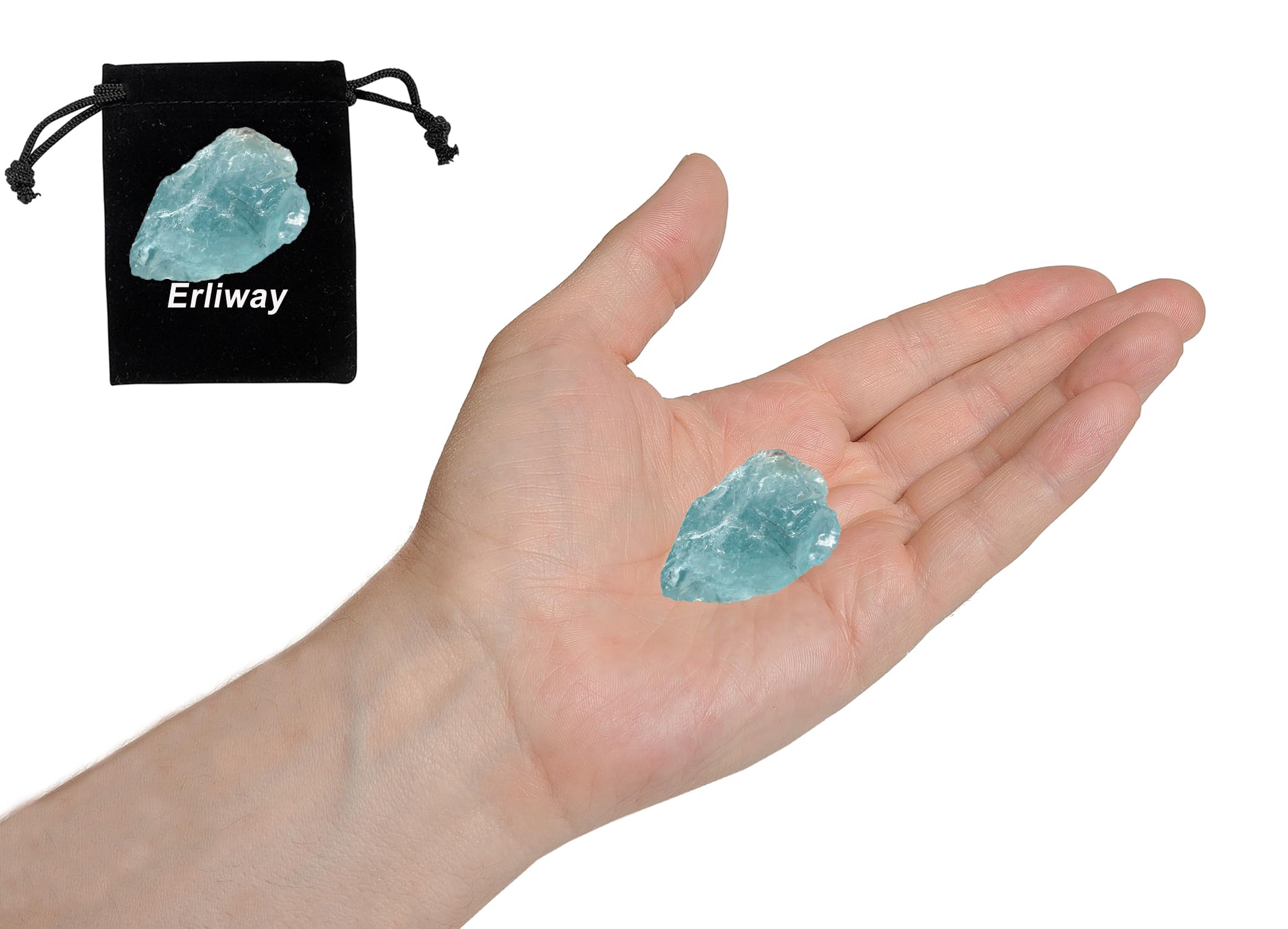 Erliway Aquamarine brute, décoration intérieure élégante et pièce maîtresse de votre espace
