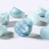 Erliway Aquamarine brute, inclusions naturelles visibles, pierre unique pour créations artisanales
