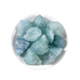 Erliway Aquamarine brute, lustre profond bleu-vert, parfait pour décoration et méditation