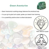 Gros morceau d'aventurine verte Erliway, parfait pour fontaines et cadres zen.