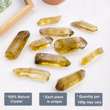 Erliway quartz smoky citrine brut, longueur 4 à 10 cm prêt pour méditation.