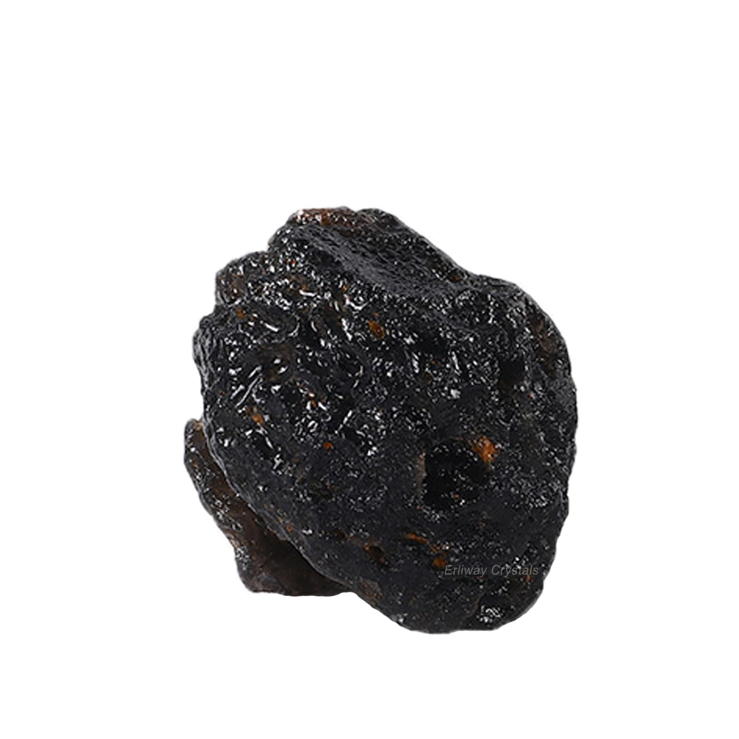 Erliway tektite brute grand format, idéale pour méditation et décoration.