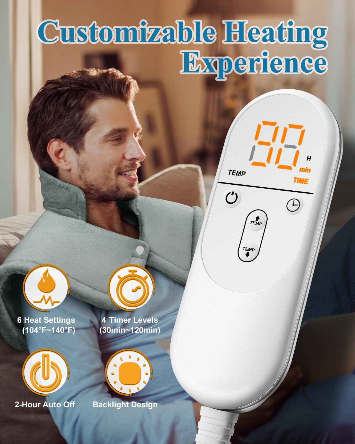 Errorless 6 niveaux de chaleur pour une régulation personnalisée.