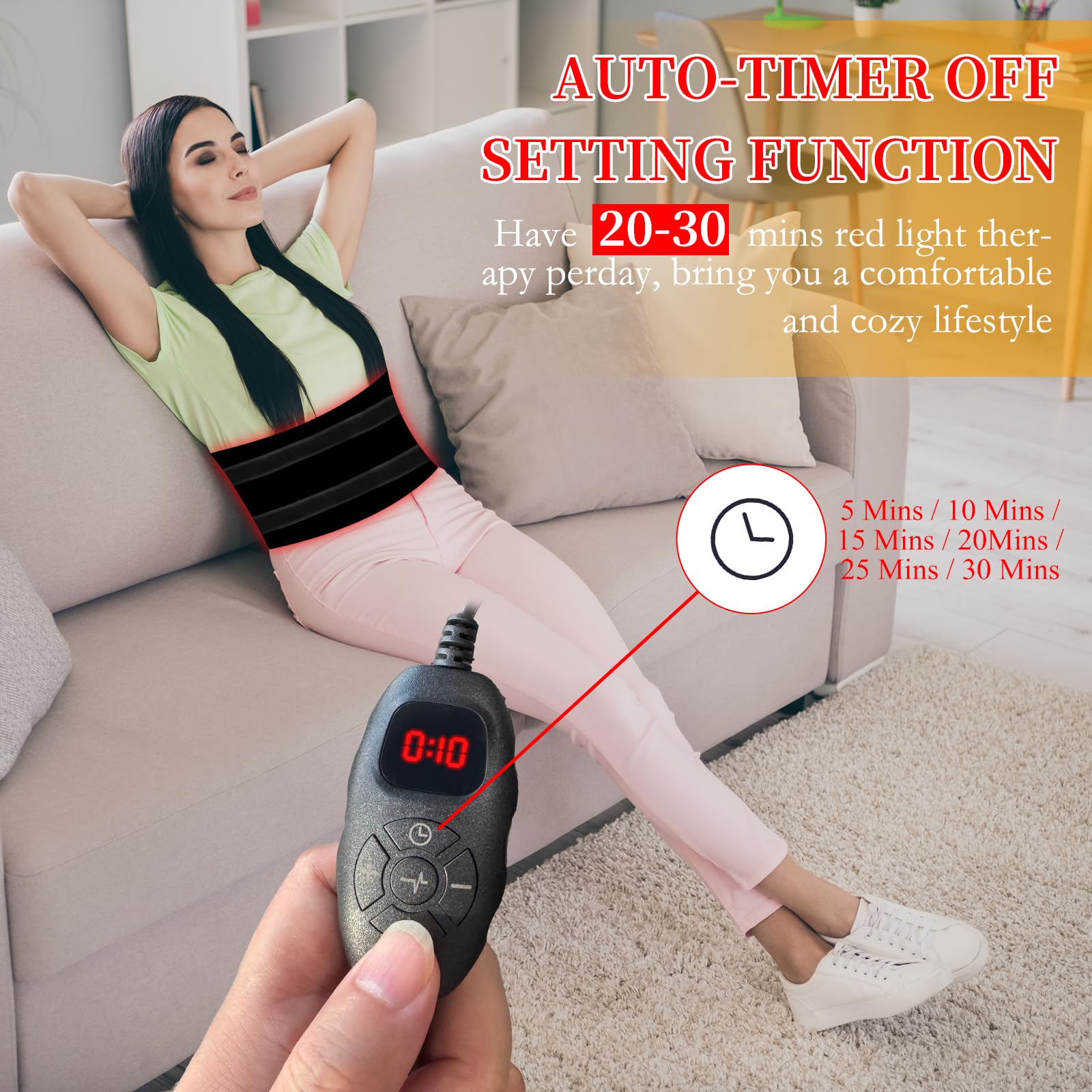 Conçu pour être utilisé sur taille, dos, bras, hanches et épaules