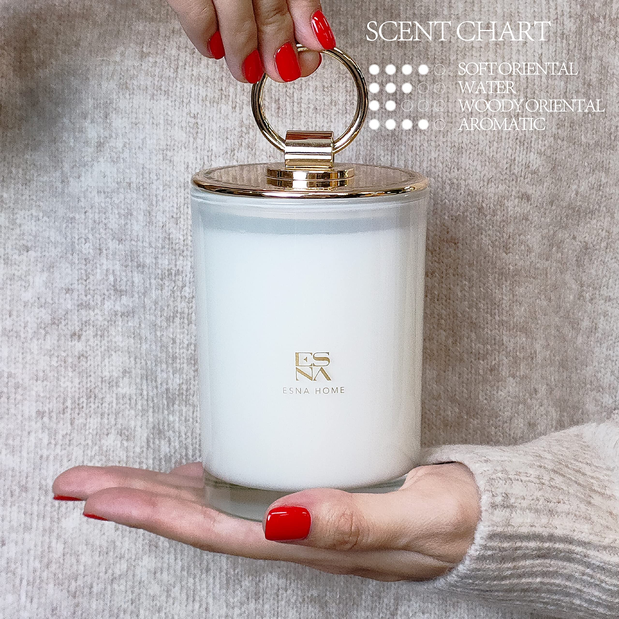 Bougie ESNA HOME Aromathérapie Fraîche, idéale pour la relaxation.