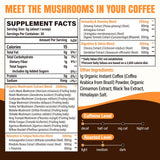 Esowbe Mushroom Coffee, ingrédients champignons organiques et mélange équilibré