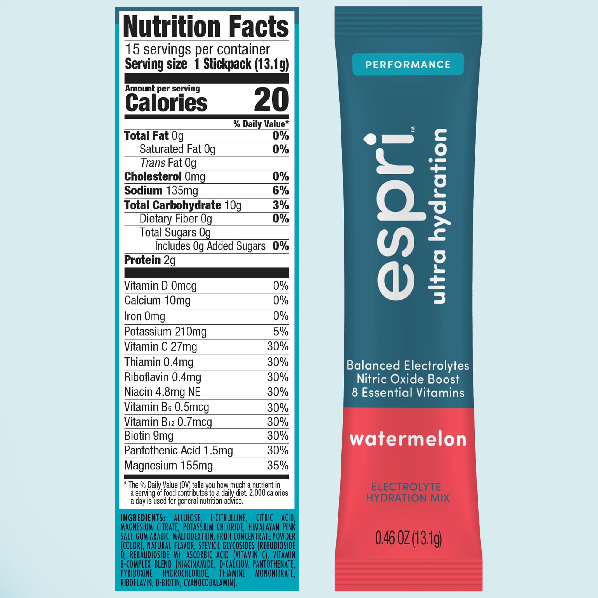 Récupération potentielle après l'effort avec ESPRI Watermelon et nutriments