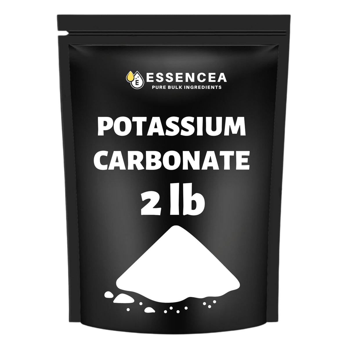 Essencea carbonate de potassium – poche refermable pour préserver fraîcheur et pureté.