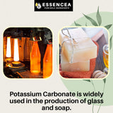 Poudre Essencea de carbonate de potassium pure et sans additifs.