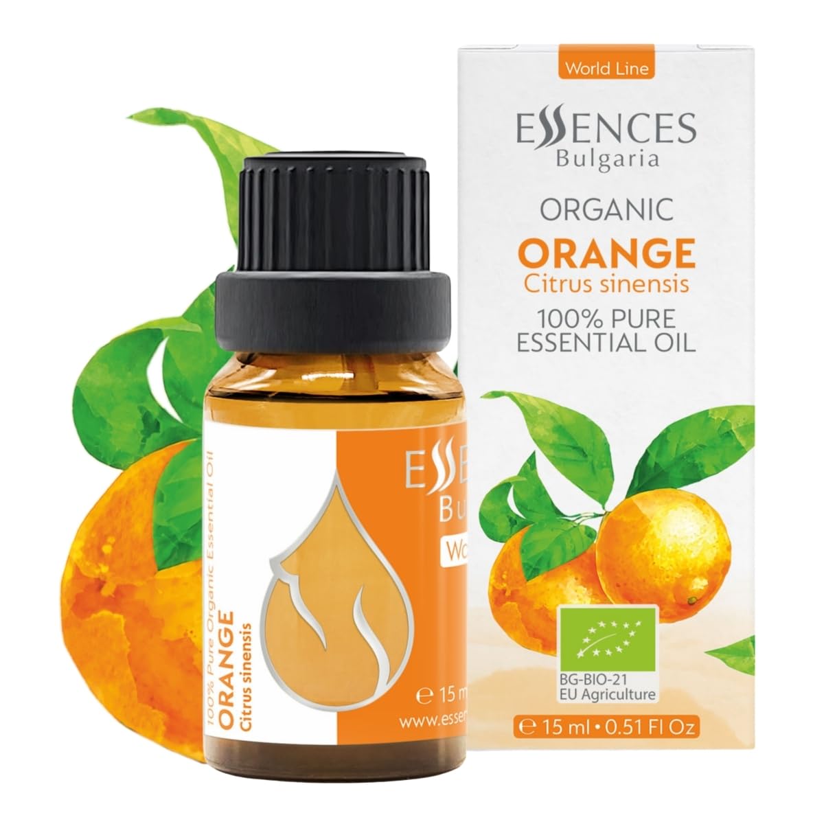 Essences Bulgaria huile d'orange en bouteille prête à diffuser des arômes