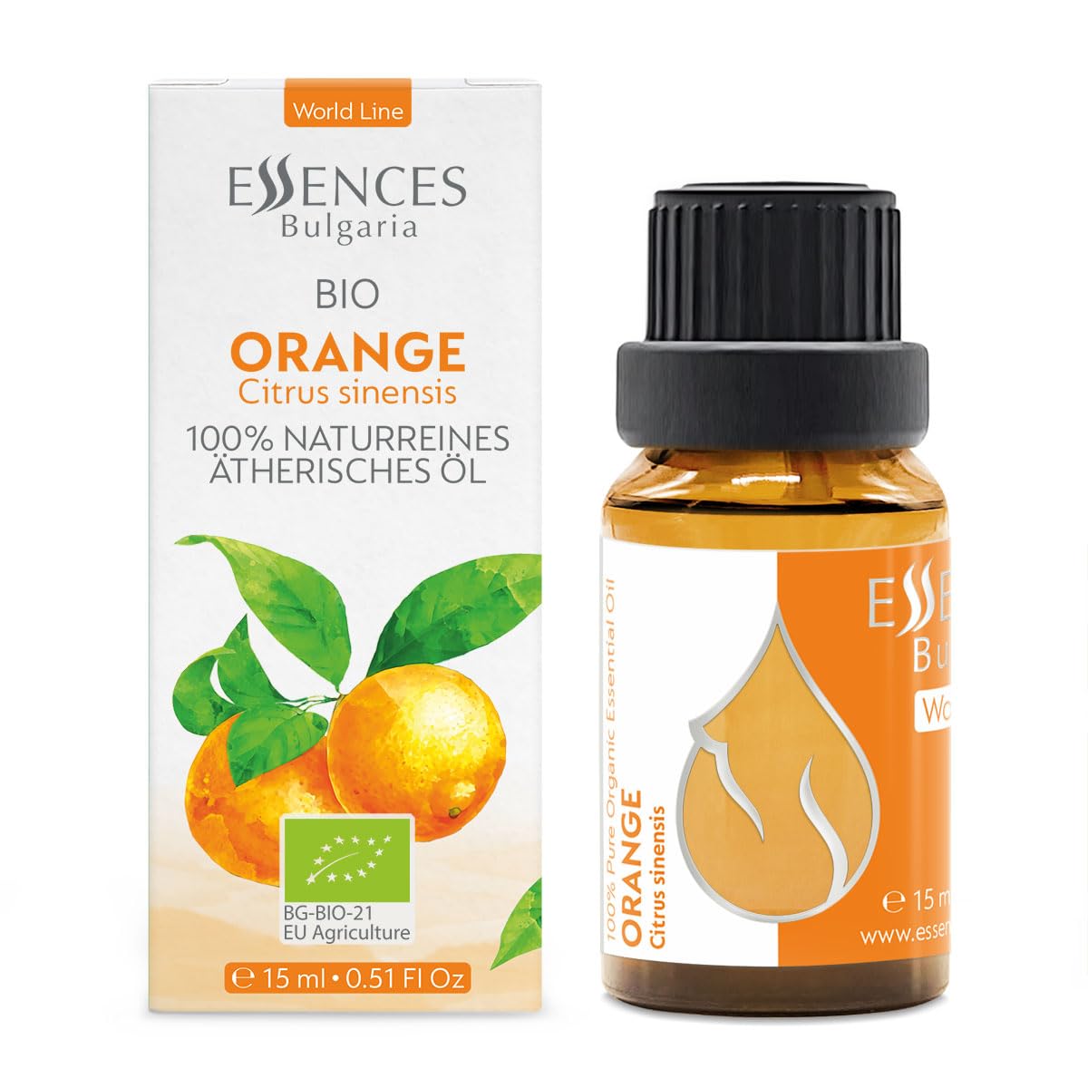 Essences Bulgaria huile d'orange utilisée pour diffusion d'arômes