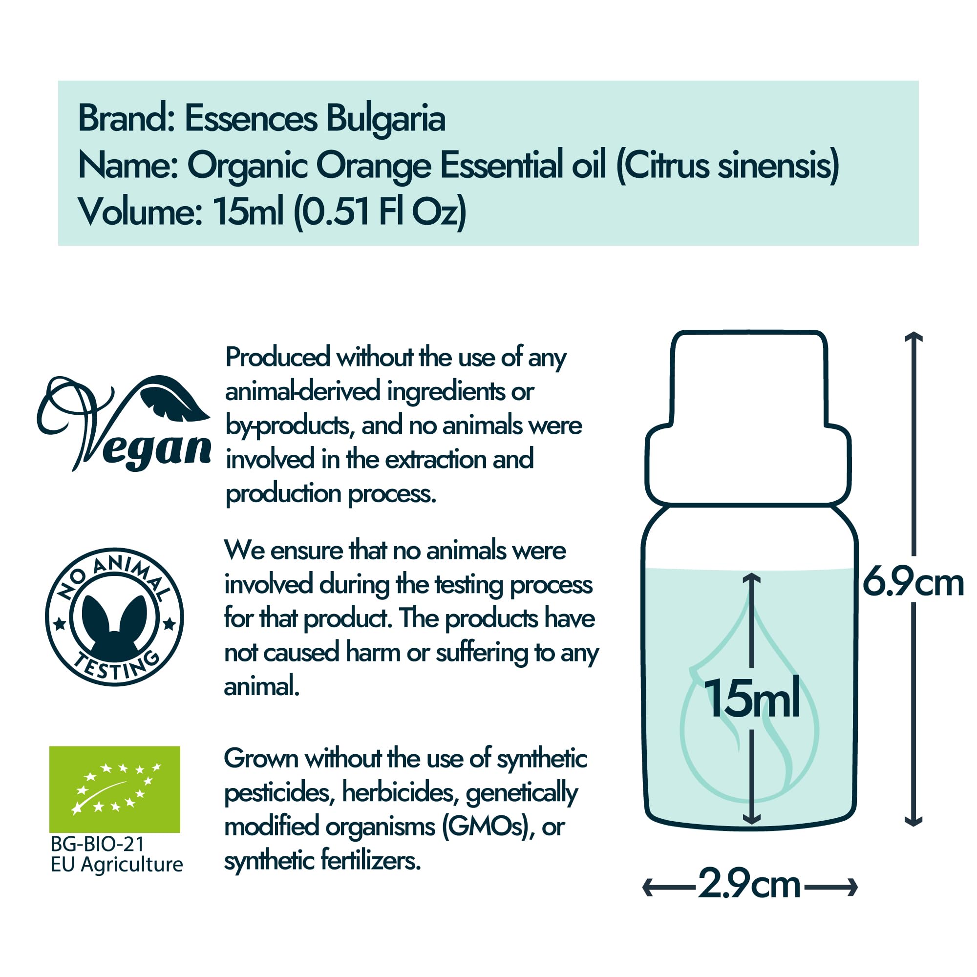 Essences Bulgaria huile d'orange parfum frais pour spa à domicile