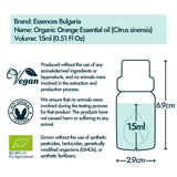 Essences Bulgaria huile d'orange parfum frais pour spa à domicile