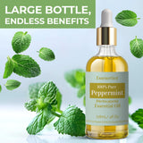 Essencetics huile de menthe soin cheveux et peau revitalisant