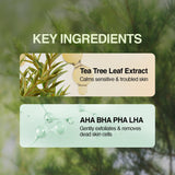 ESSENHERB Tea Tree 90 Clear Body Mist — Formule mild adaptée aux peaux sensibles.