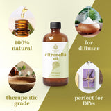 Essentiel Delights Citronnelle - bougie parfumée, parfum citronné pour vos créations maison.
