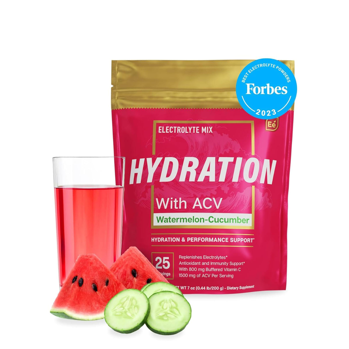 Essential Elements Hydration Packets Watermelon-Cucumber Stick: réhydratation pratique pendant l’entraînement.