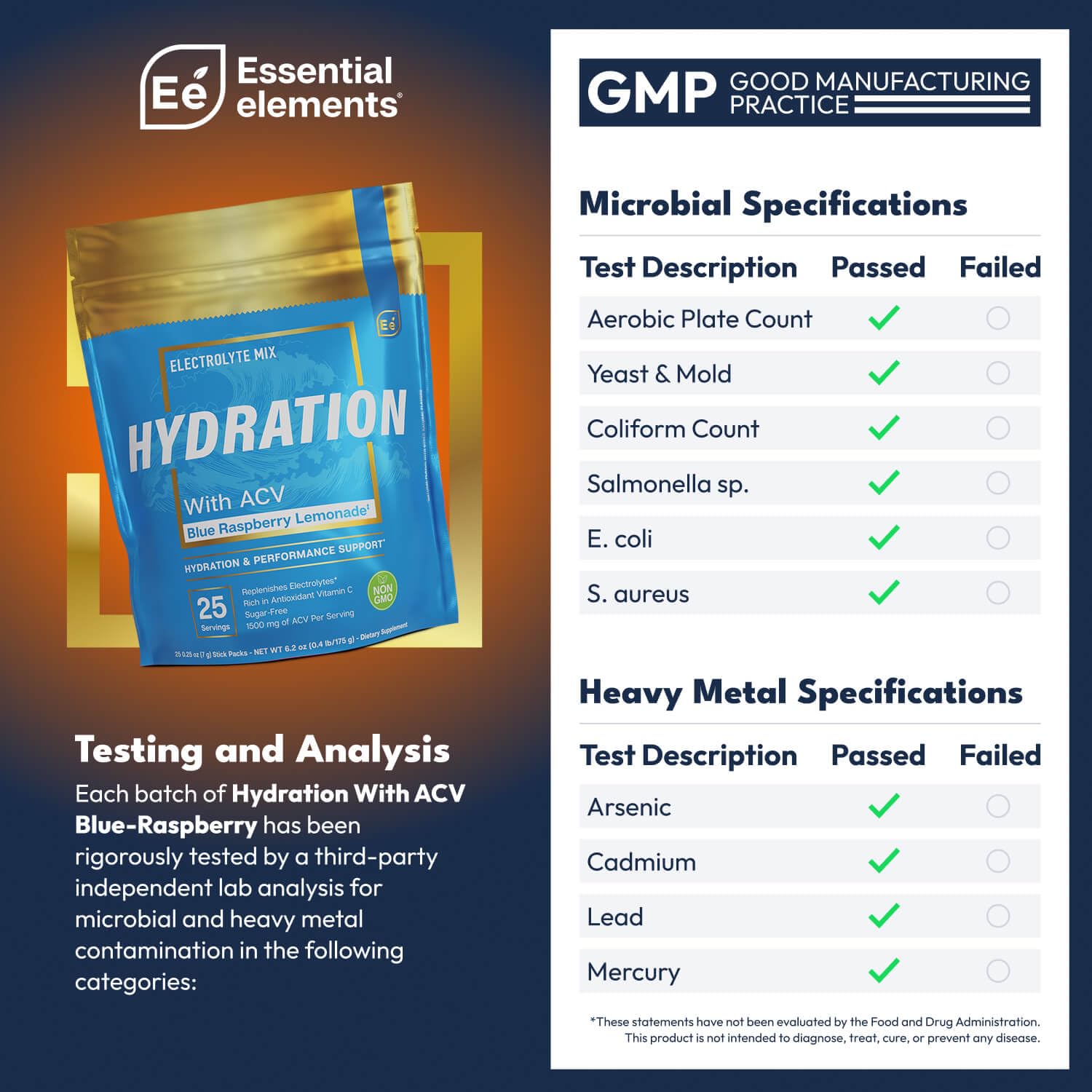 Essential Elements Hydration Stick Pack portable, pratique en déplacement pour l'hydratation.