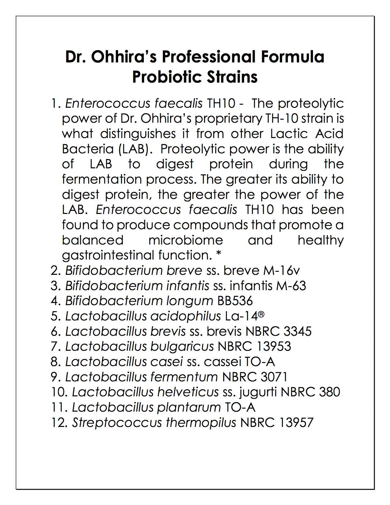 Dr Ohhira Essential Formulas montre les métabolites post-biotiques pour le bien-être intestinal.