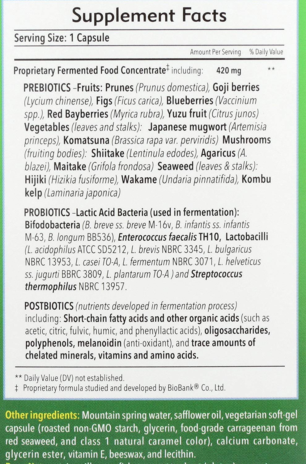 Capsules Dr Ohhira's Daily Original faciles à intégrer à la routine