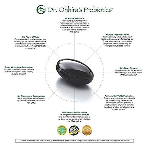 Dr. Ohhira's Probiotics Professionnel – étiquette produit, assurance sécurité et traçabilité.