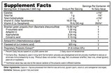 Essential Formulas Propolis Plus sur la bouteille arrière, détails utiles pour l'utilisation guidée.