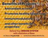 Essential Formulas Propolis Plus propolis brésilien vert, présentation du composant clé pour soutien général.
