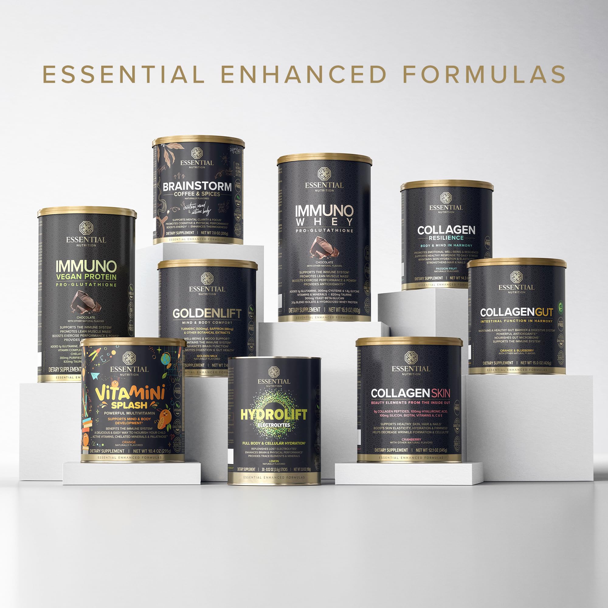 Emballage et étiquette d'Essential Nutrition Collagen Gut