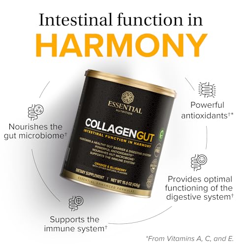 Collagen Gut d'Essential Nutrition - verre prêt à recevoir le mélange.