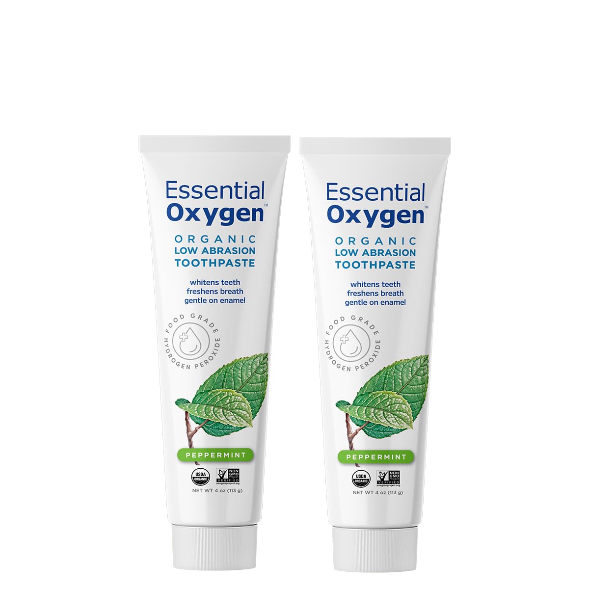 Fraîcheur durable grâce à la menthe du dentifrice Essential Oxygen