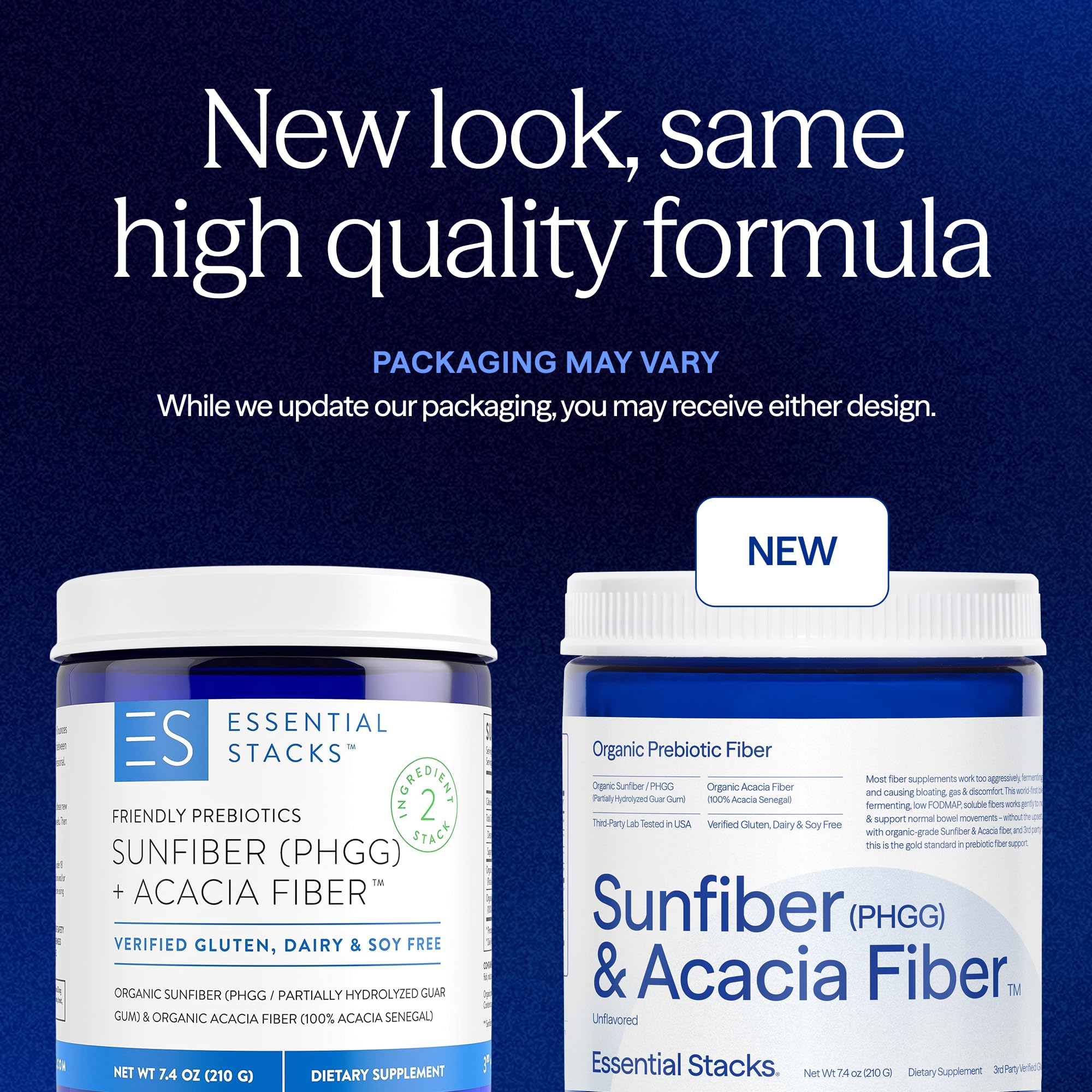 Fibre d'acacia biologique d'Essential Stacks en poudre, facile à incorporer dans une boisson.