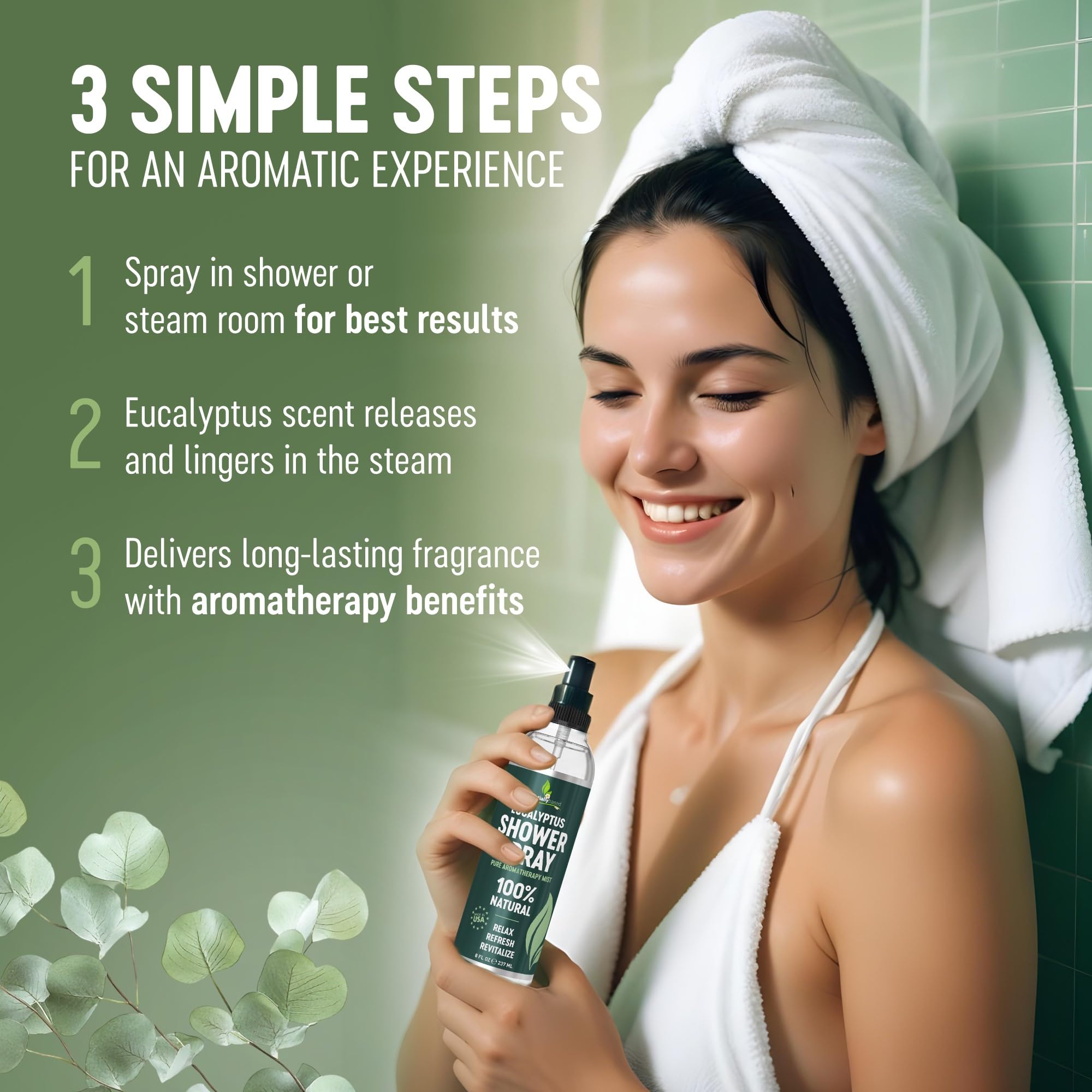 essentiallybased Eucalyptus: huile pure 100% essentielle pour spa à domicile.