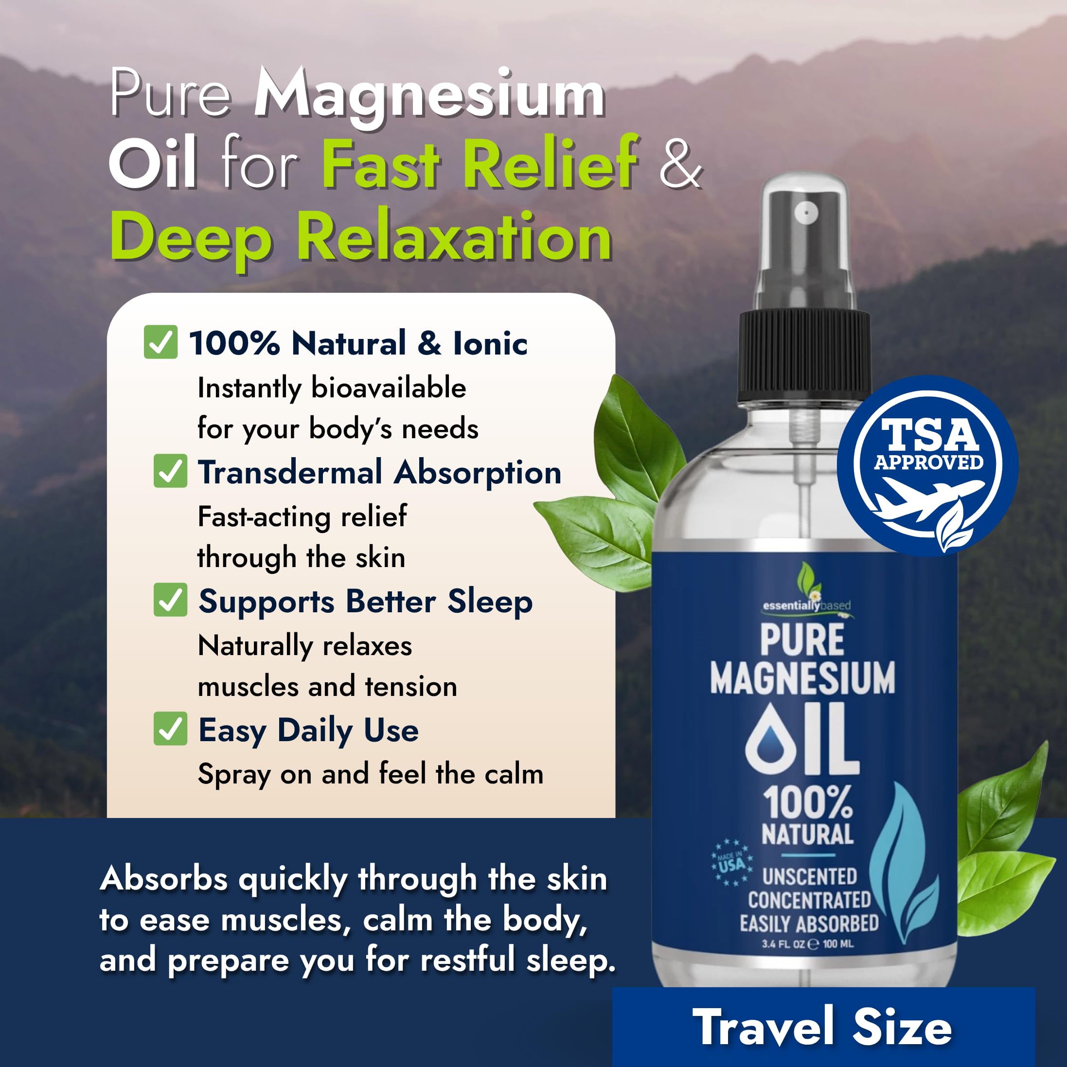 essentiallybased-huile-magnesium-pulverisation-cheveux-peau-ongles soutien vitalité