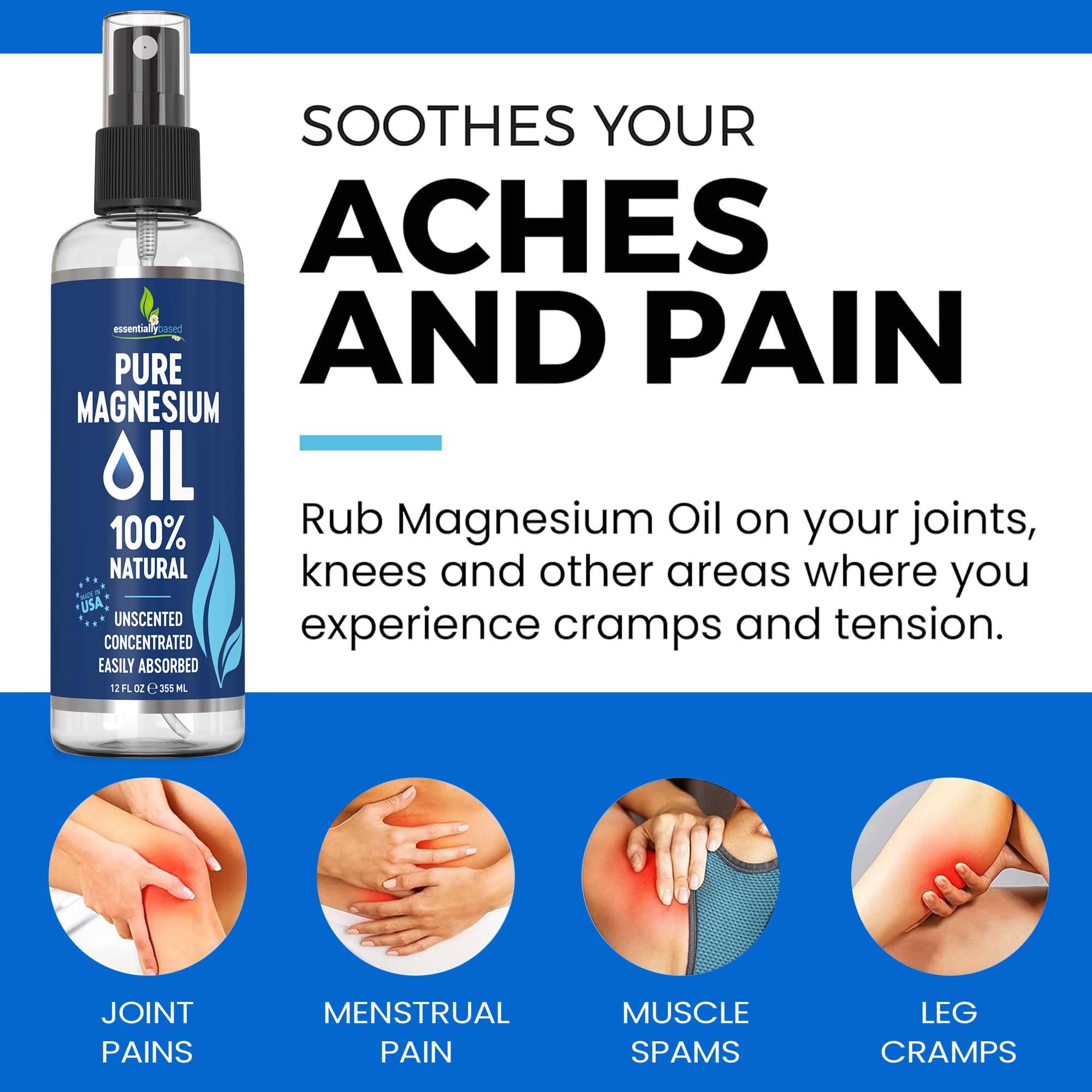 Absorption transdermique du magnésium avec le spray EssentiallyBased