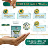 Boîte Essiac Gold AHCC — emballage recyclable et design informatif.