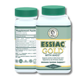 Bouteille Essiac Gold AHCC — présentation du flacon et étiquette, soutien potentiel à l'immunité.