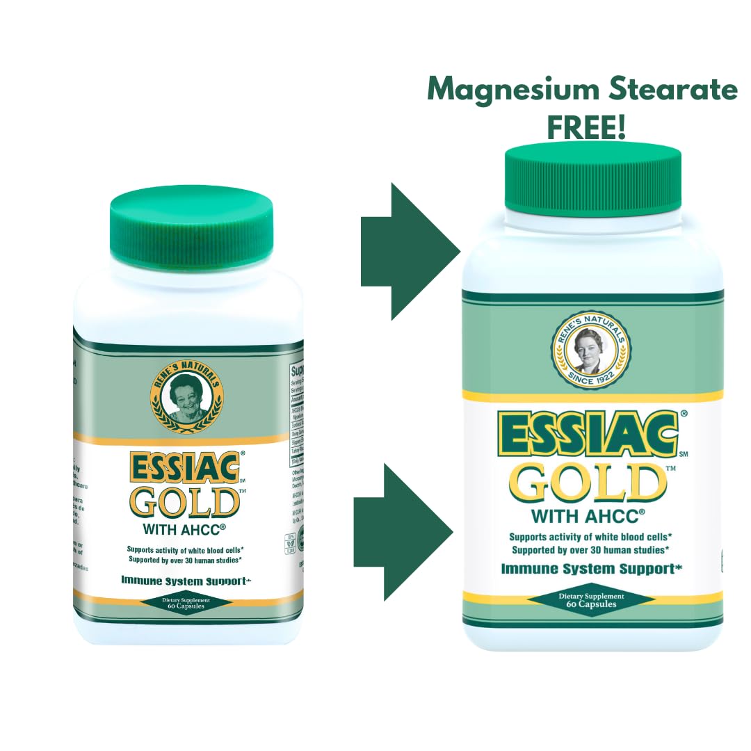 Capsules Essiac Gold AHCC — format pratique pour routine quotidienne.