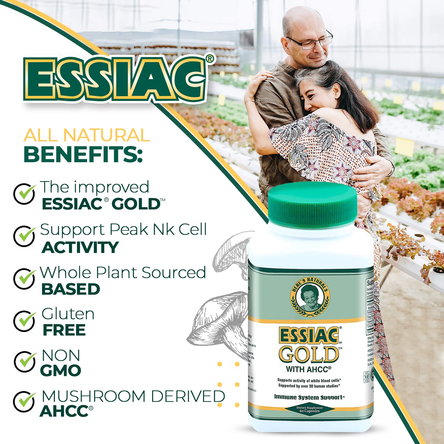 Schéma rapide d'utilisation Essiac Gold AHCC — conseils pour démarrer.
